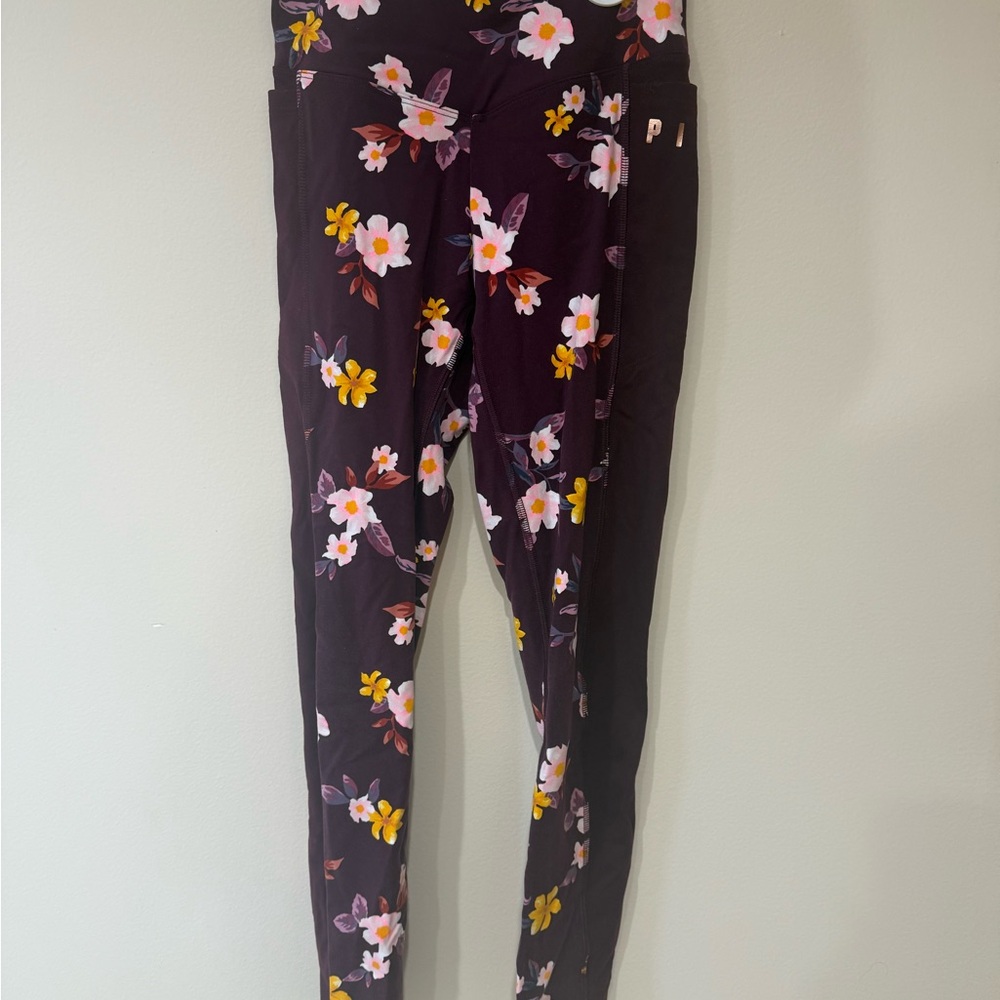 Vintage Victoria's Secret Pink Floral Leggings